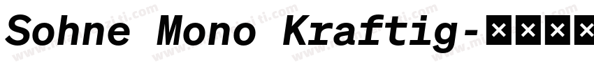 Sohne Mono Kraftig字体转换